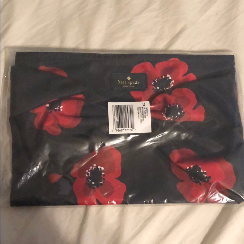 Kate Spade Nylon Wristlet Poppys